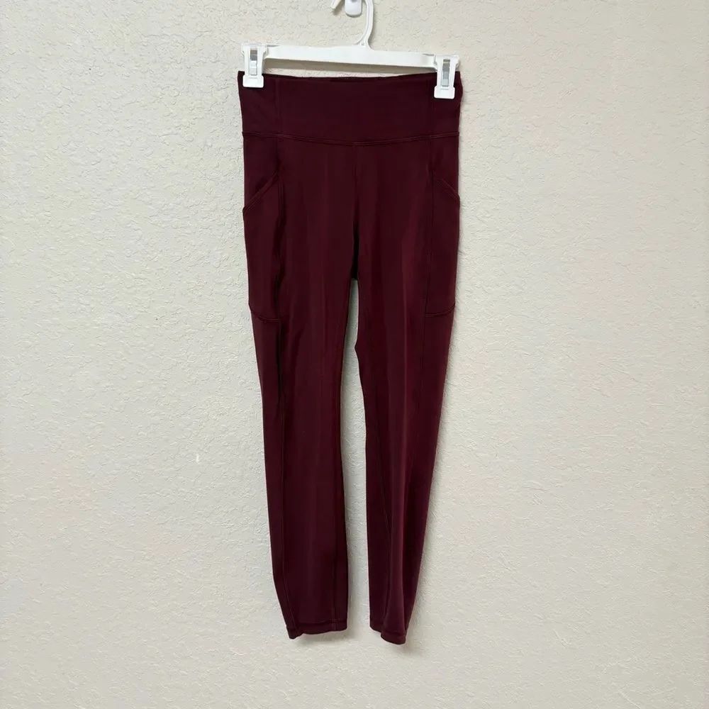 Lululemon Invigorate High-Rise Tight 25" Stretch Pockets Leggings Size 4